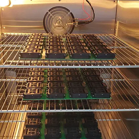 Burn-in testing semiconductors