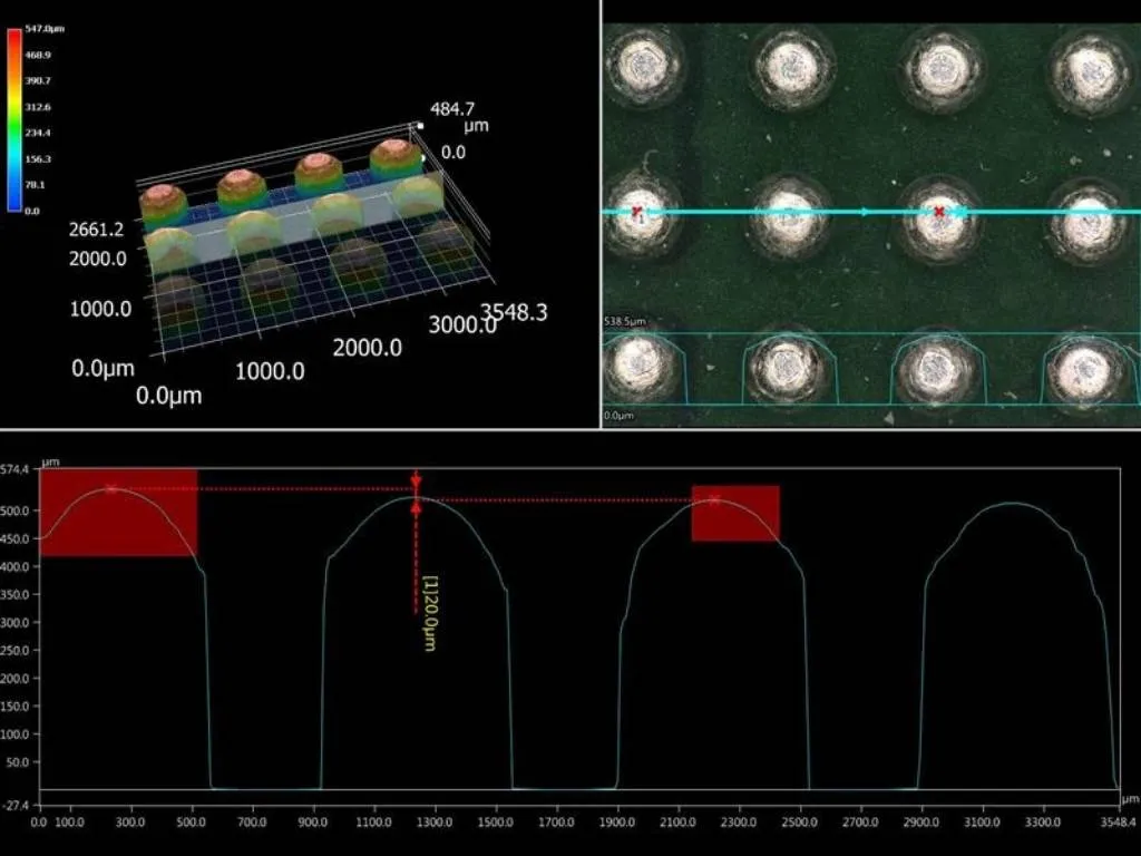 Reviewing 3D BGA analysis before reballing and retinning