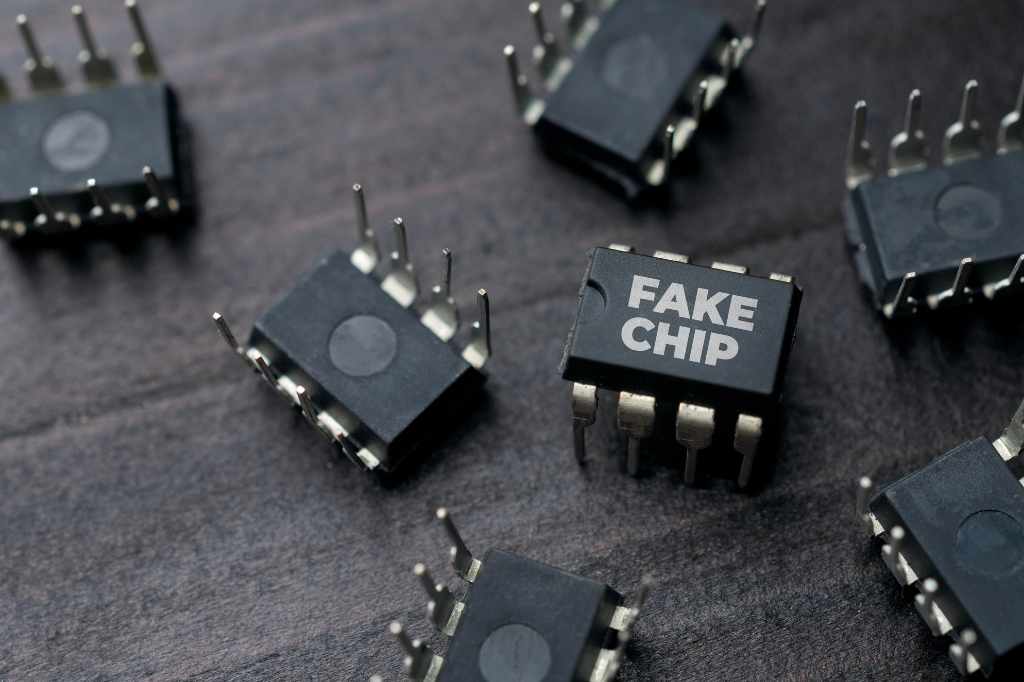 fake chips demonstrating AS6081 detection
