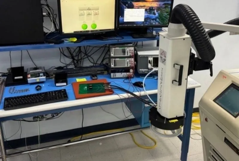 Thermostream bench for upscreening C.O.T.S. components