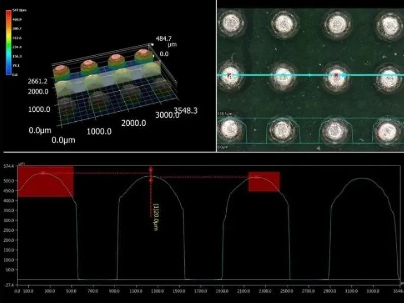 X-Ray image during failure analysis testing by AAA Engineering & Test Lab